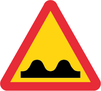 A8 , Varning för ojämn väg